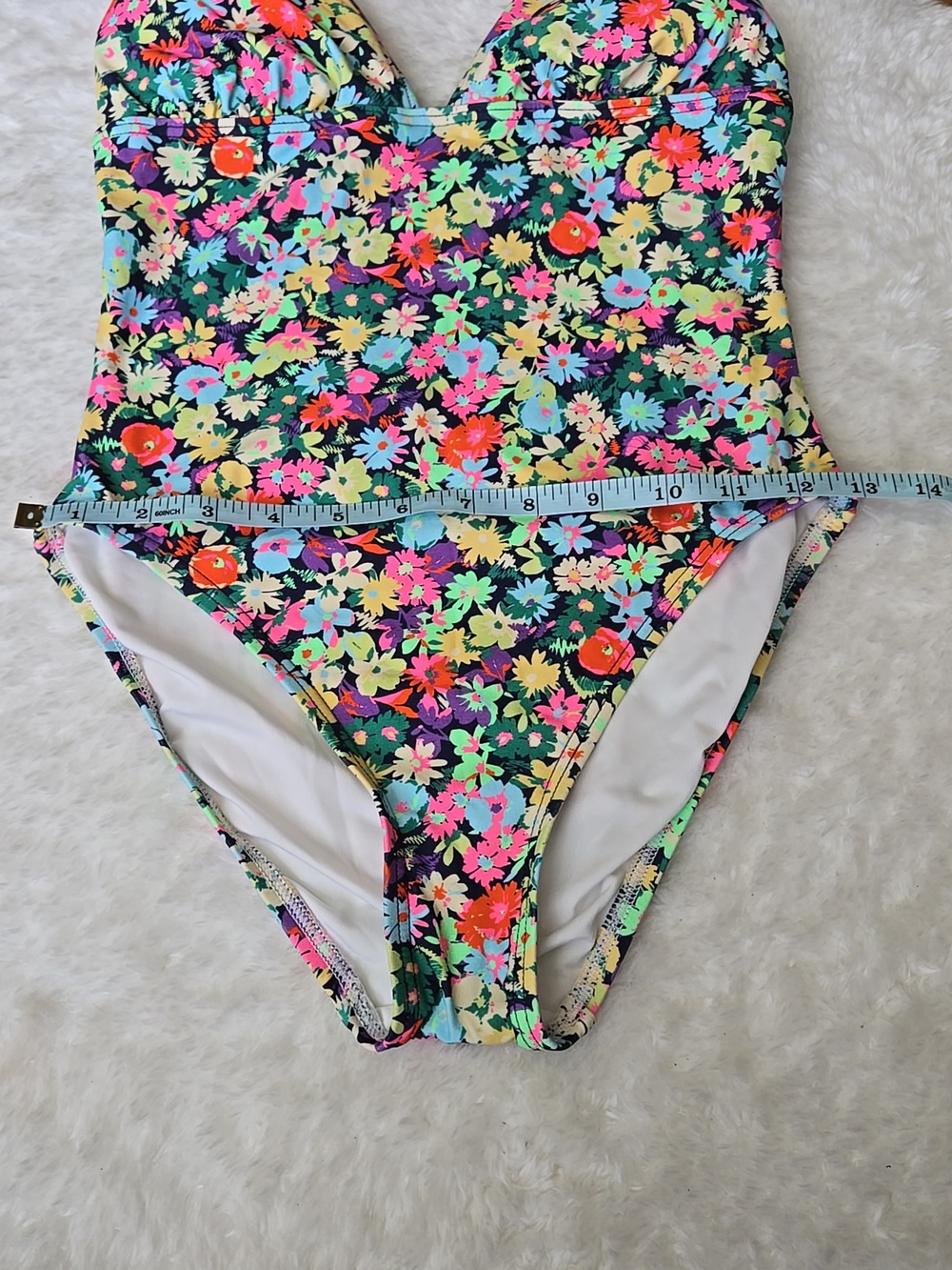 GAP Floral One Piece Swimsuit, Womens Size Extra Small - Picture 9 of 11